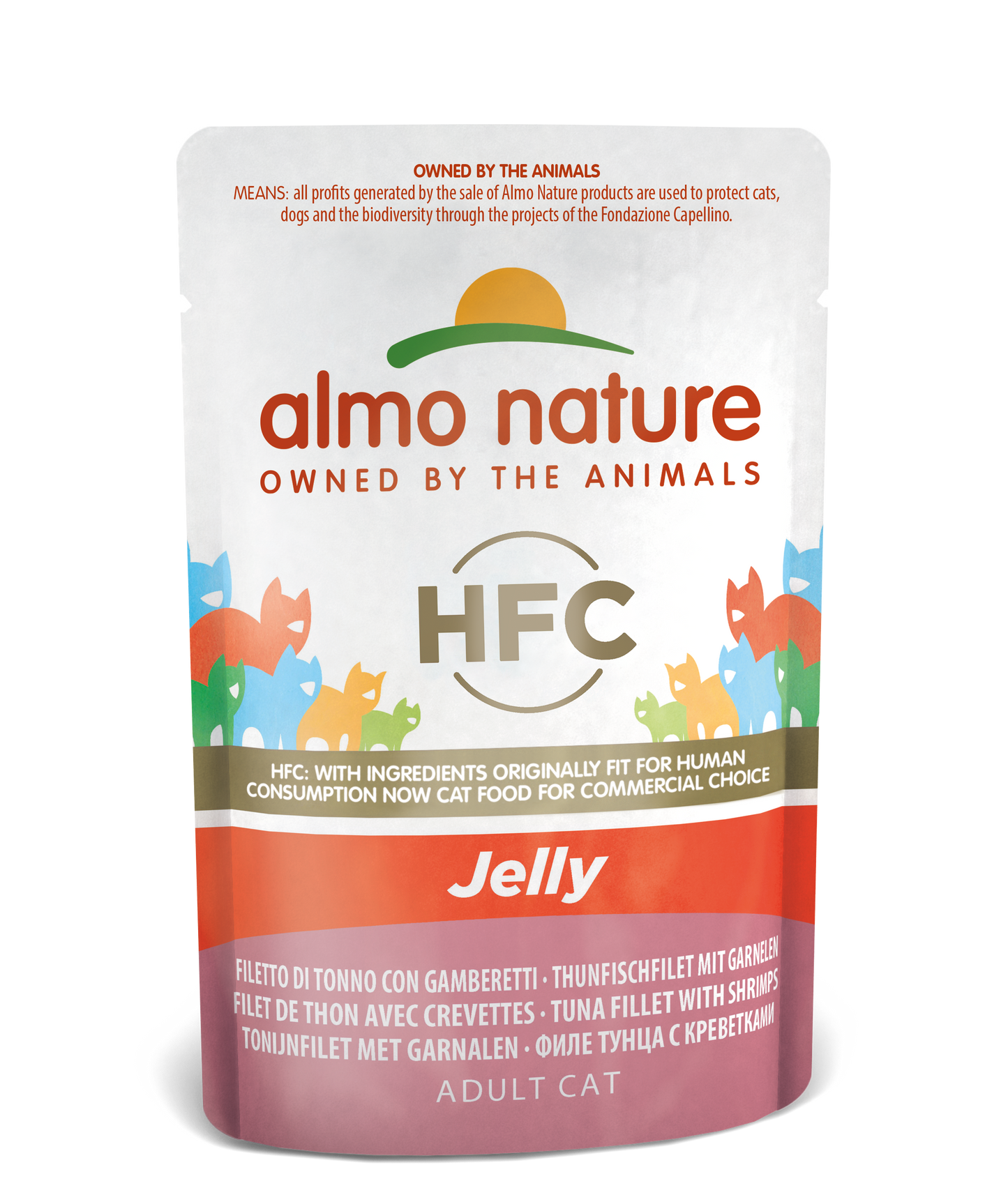 ALMO CAT HFC CAT Natural - Tonno e Gamberetti 55gr, 70gr e 140gr