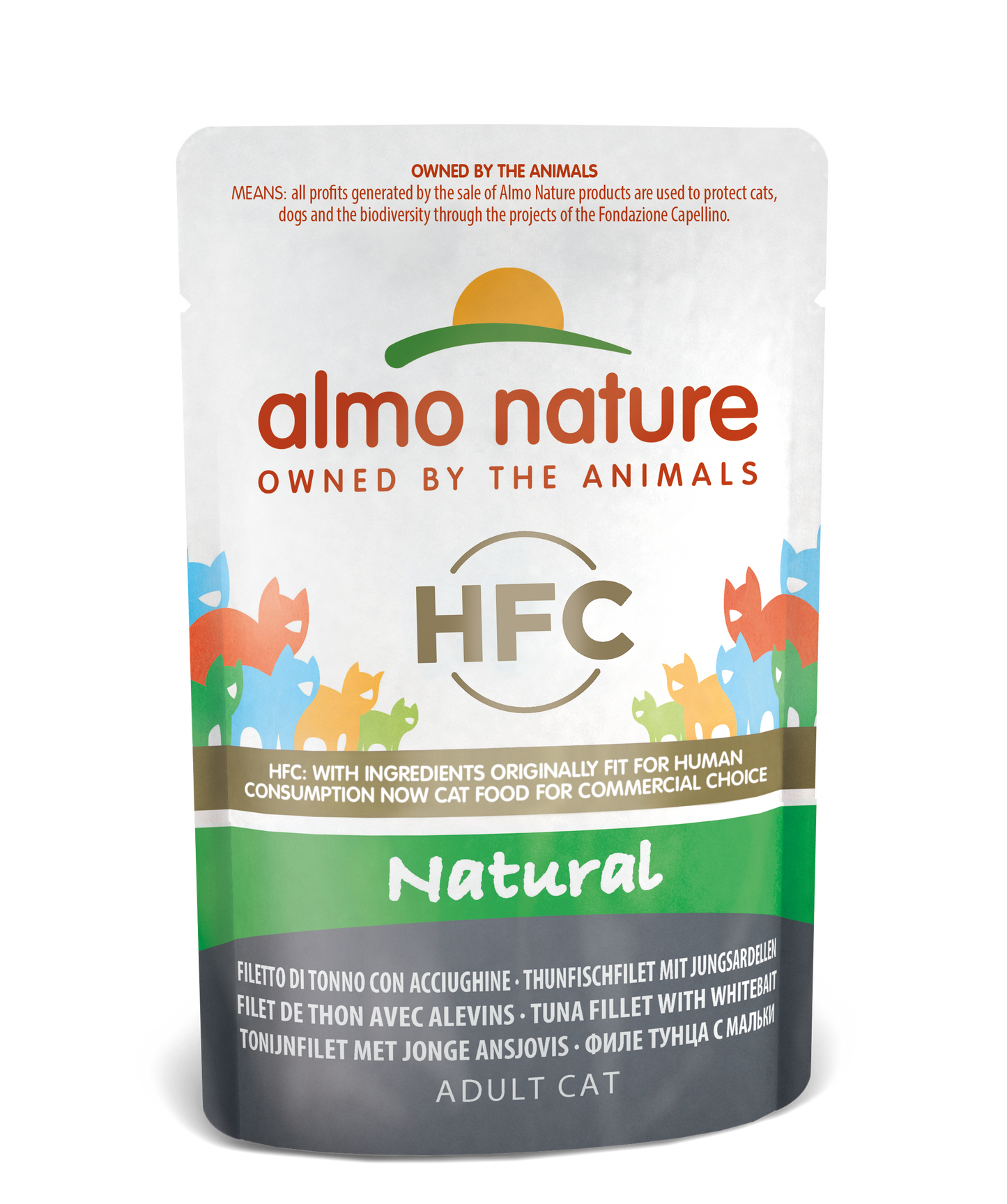 ALMO CAT HFC CAT Natural - Tonno con Acciughine 55gr 70gr e 140gr