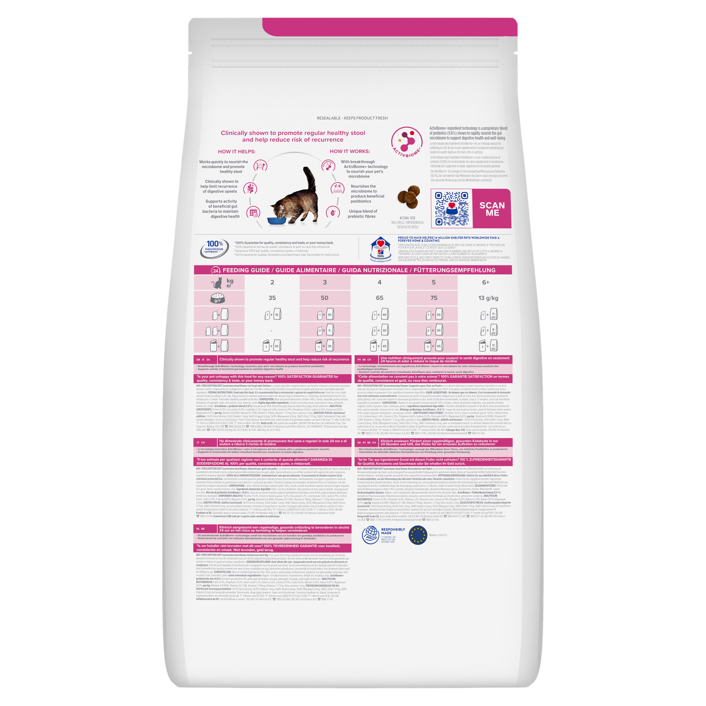 Hill's Prescription Diet Gastrointestinal Biome alimento per gatti con pollo