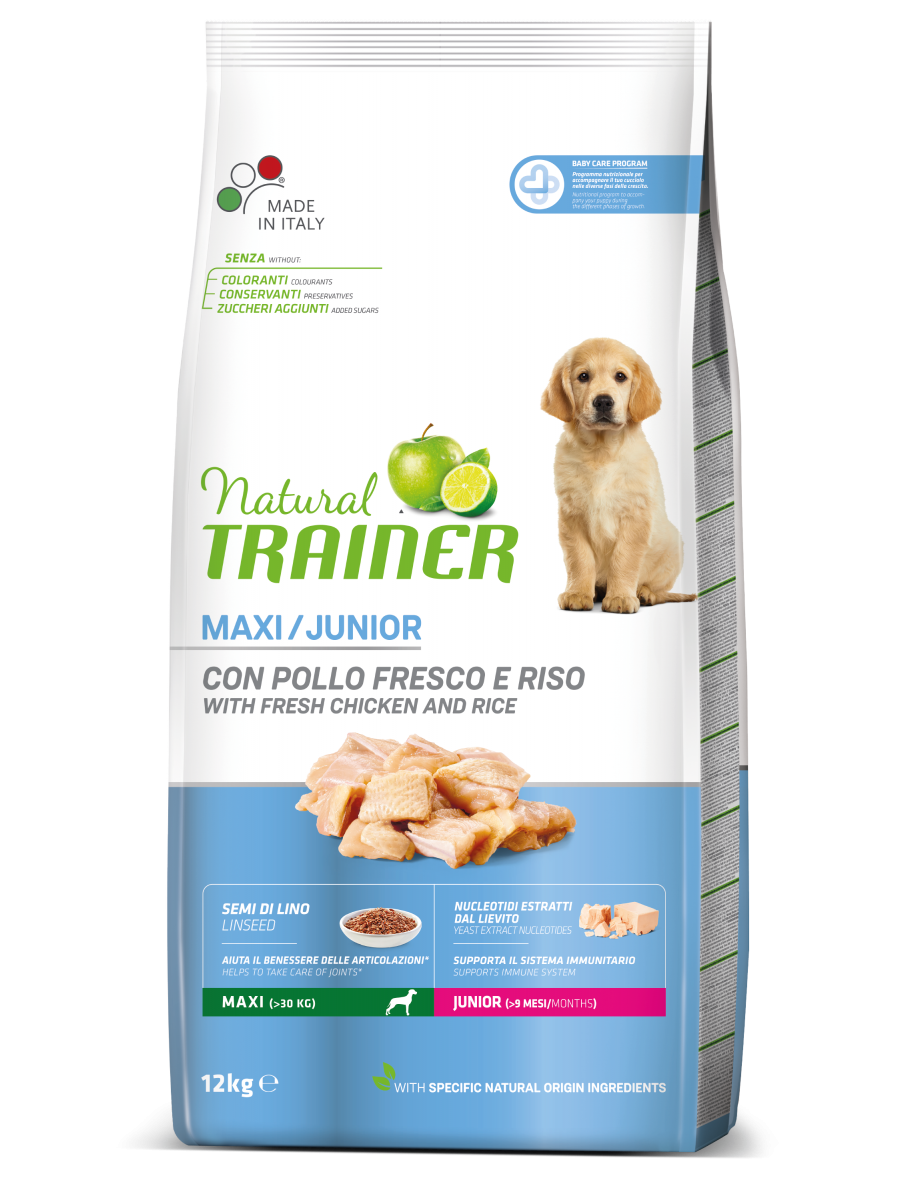 Natural Trainer cane Junior Maxi con pollo