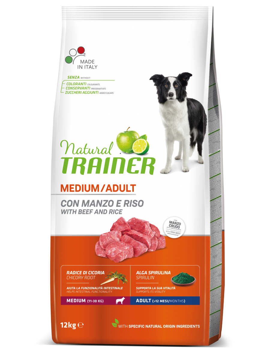 Natural Trainer cane Adult Medium con pollo