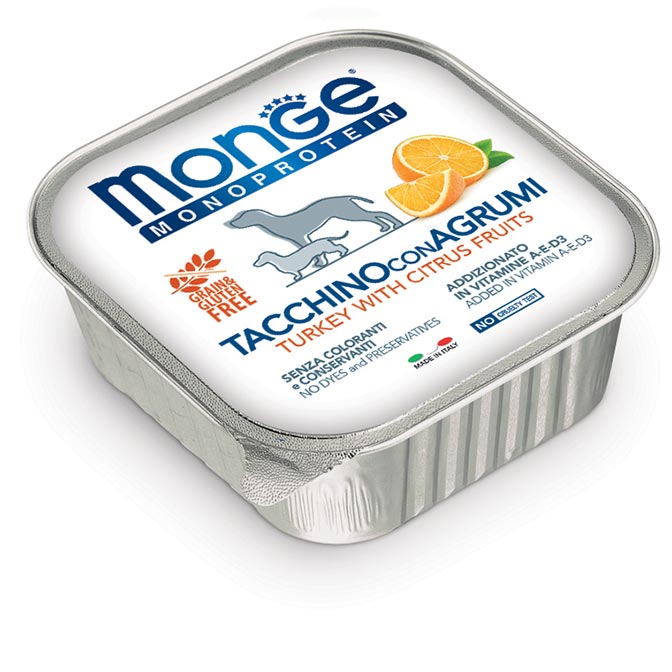 MONGE DOG VSC 150GR Tacchino con Agrumi 150gr