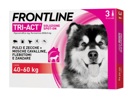 FRONTLINE TRIACT CANI 40-60KG 3 PIPETTE DA 6ML
