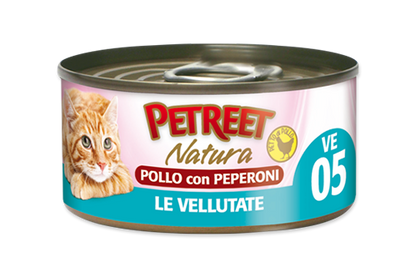 PETREET Vellutata di Pollo con Peperoni 70gr x 6pz
