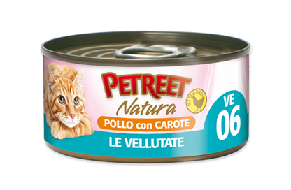 PETREET Vellutata di Pollo con Carote 70gr x 6pz