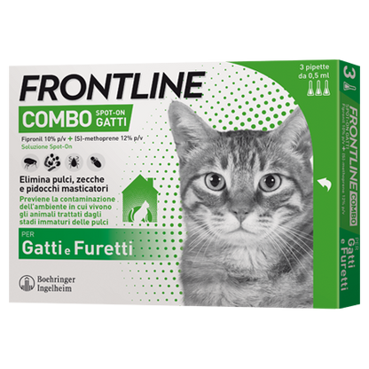 FRONTLINE COMBO GATTI 3 PIPETTE 0,5ML