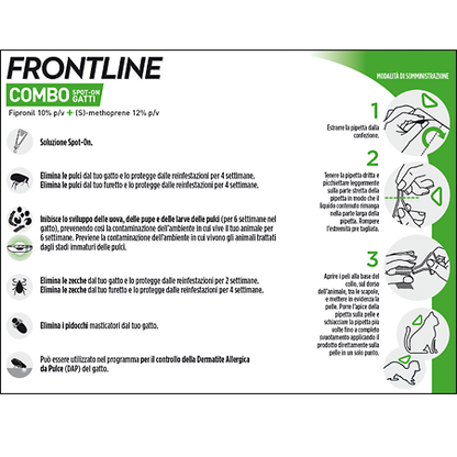 FRONTLINE COMBO GATTI 3 PIPETTE 0,5ML