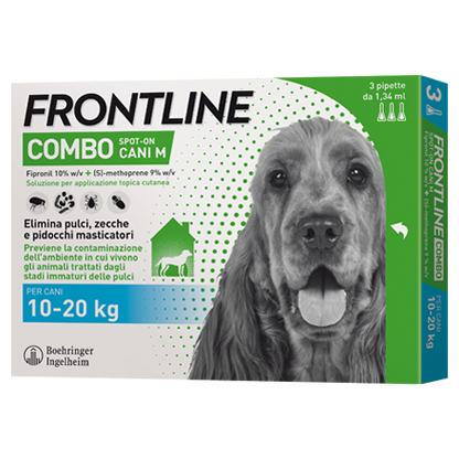 FRONTLINE COMBO CANI 10-20KG 3 PIPETTE DA 1,34ML