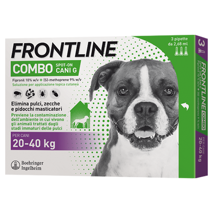 FRONTLINE COMBO CANI 20-40KG 3 PIPETTE DA 2,68ML