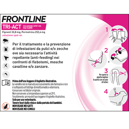 FRONTLINE TRIACT CANI 20-40KG 3 PIPETTE DA 4ML