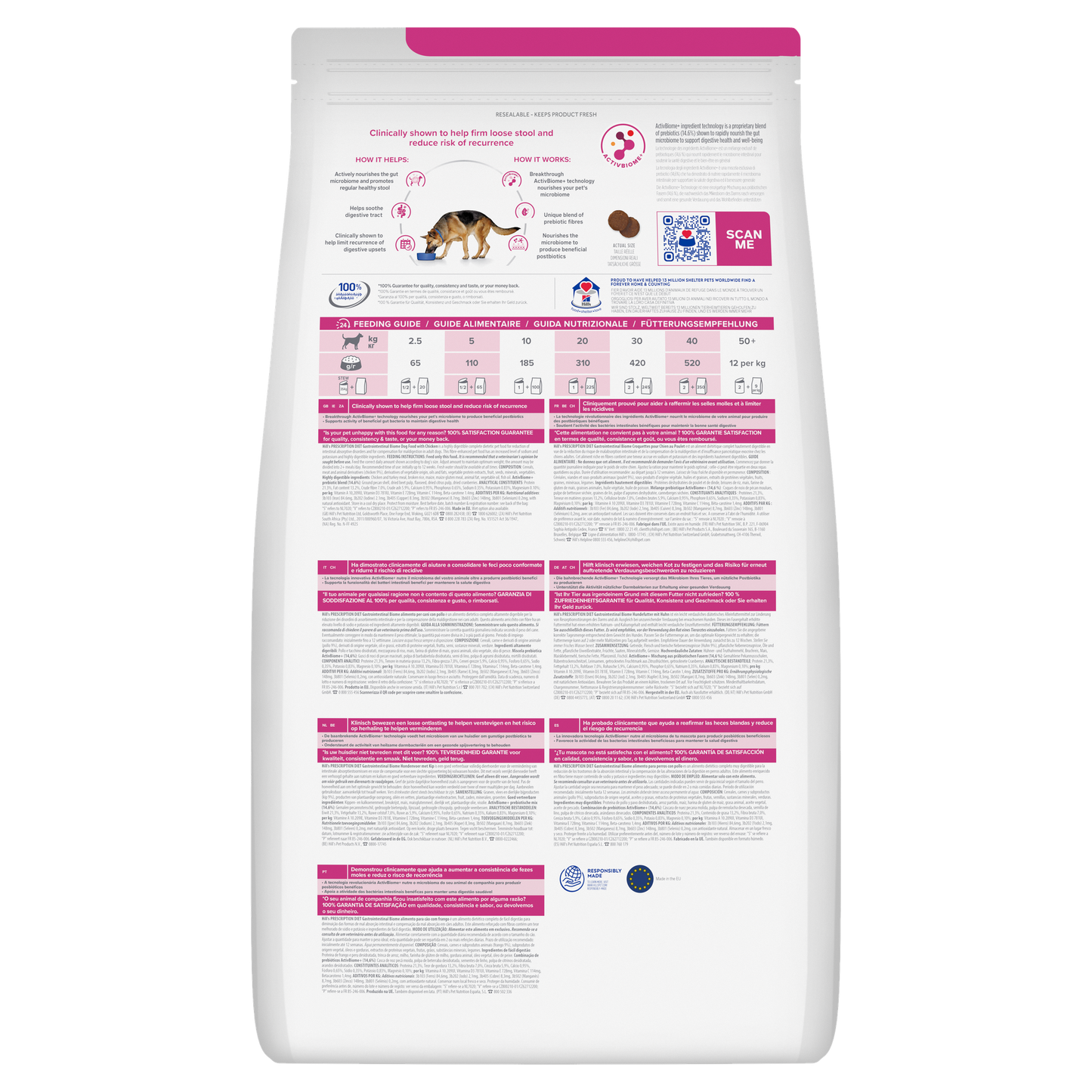 Hill's Prescription Diet Canine Canine Gastrointestinal Biome alimento per cani 10KG