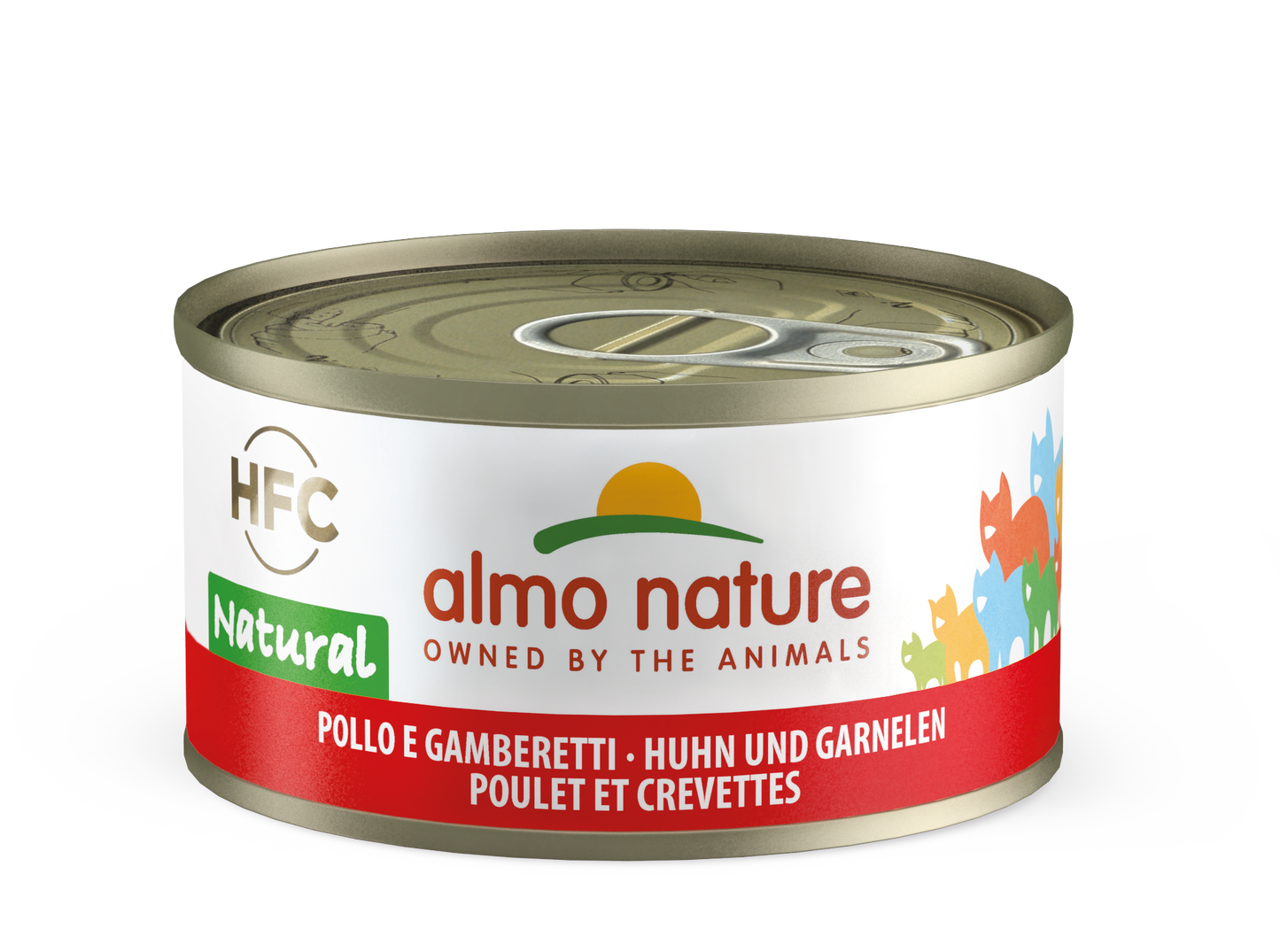 ALMO CAT HFC CAT Natural - Pollo e Gamberetti 55gr, 70gr, 140gr, 280gr