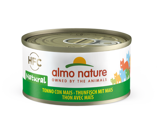 ALMO CAT HFC CAT Natural - Tonno con Mais 70gr, 140gr e 280gr