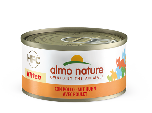 ALMO CAT HFC CAT Kitten con Pollo 70gr e 140gr