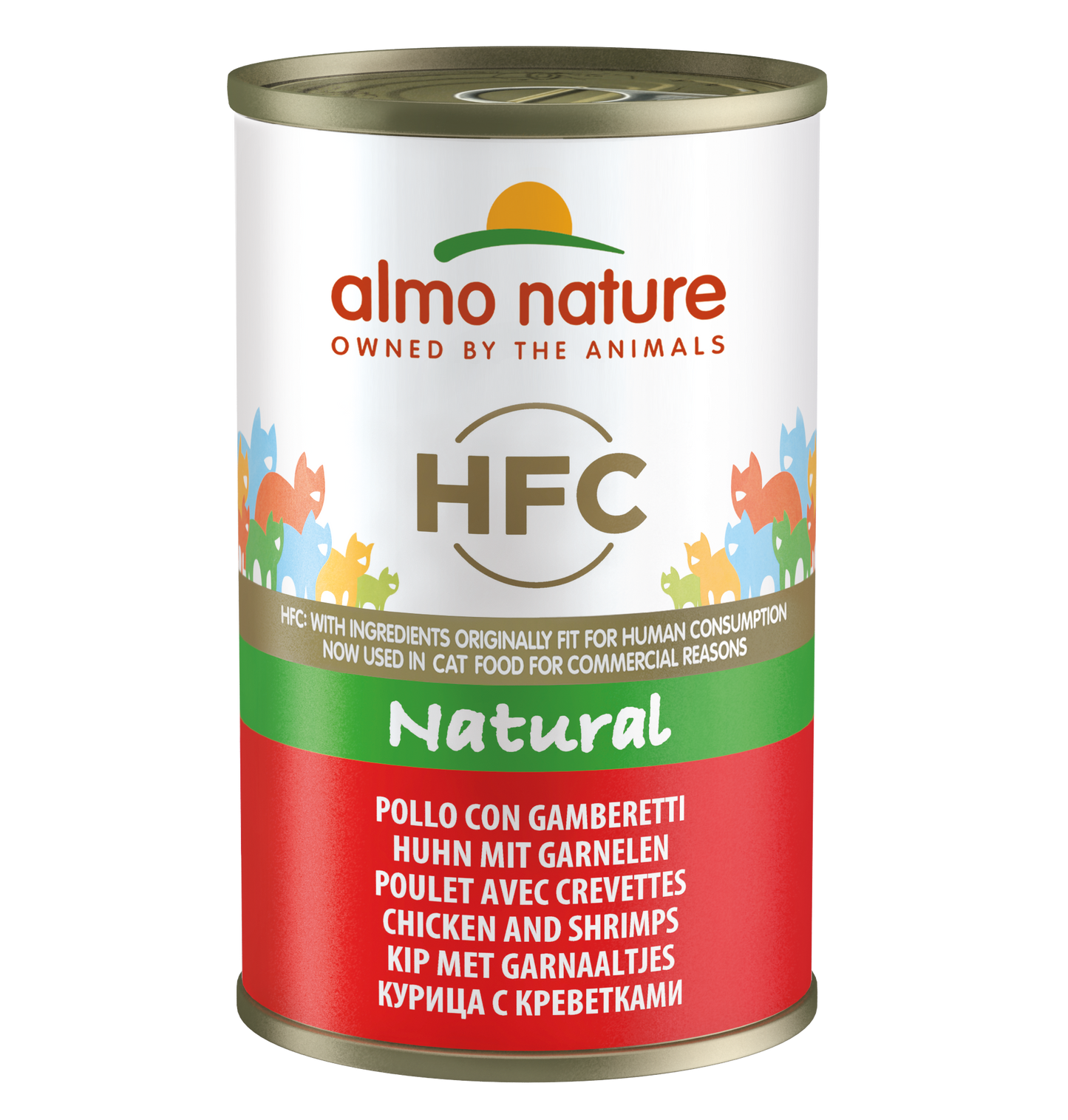 ALMO CAT HFC CAT Natural - Pollo e Gamberetti 55gr, 70gr, 140gr, 280gr