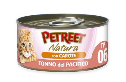PETREET Tonno del Pacifico con Carote 70gr x 6pz