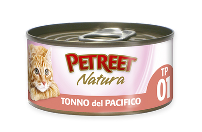 PETREET Pregiato tonno del Pacifico in brodo di pesce 70GR X 6PZ