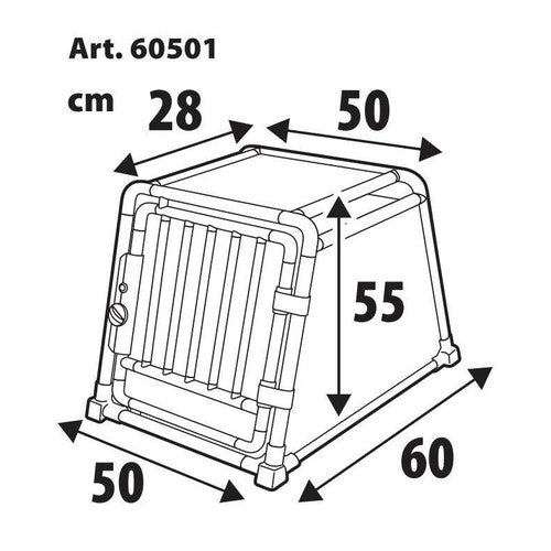 Trasportino in lega di alluminio - Type 1 - 50 x 60 x H 55 cm
