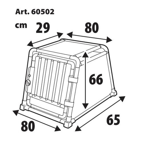 Tasportino Premium in lega di alluminio,Type 2 - 80 x 65 x H 66 cm
