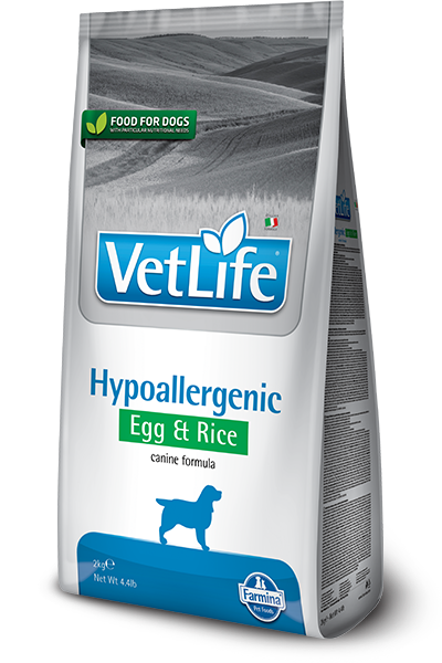 VET LIFE CANINE HYPOALLERGENIC EGG & RICE CANINE