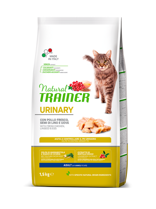Natural Trainer gatto Urinary Adult con pollo fresco 1,5kg