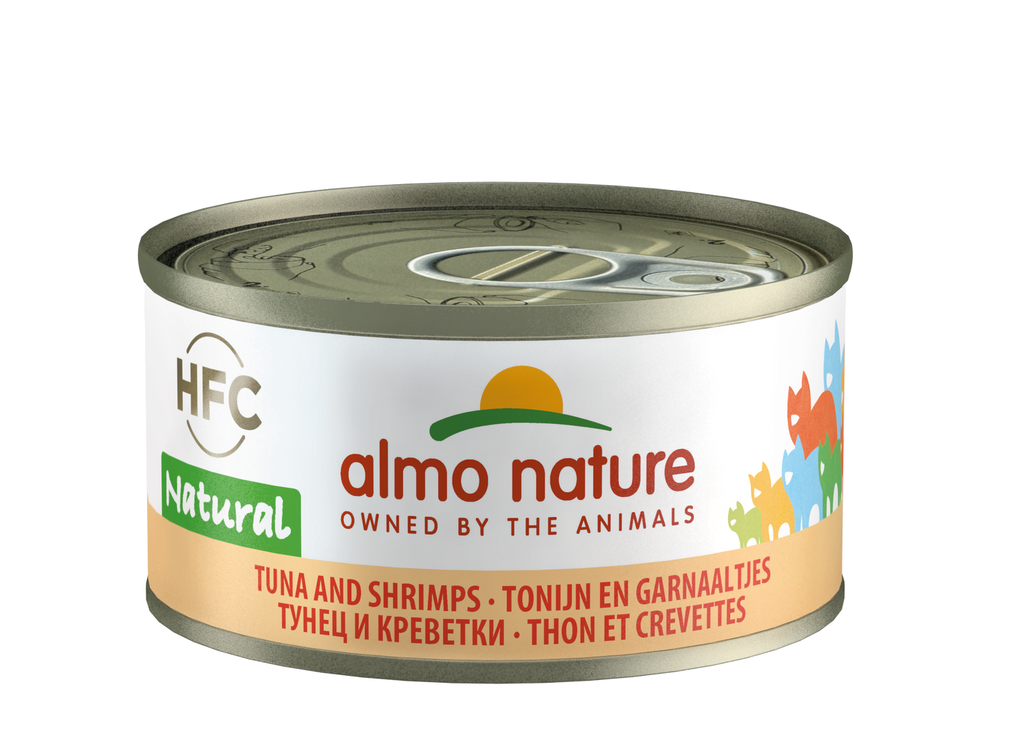 ALMO CAT HFC CAT Natural - Tonno e Gamberetti 55gr, 70gr e 140gr