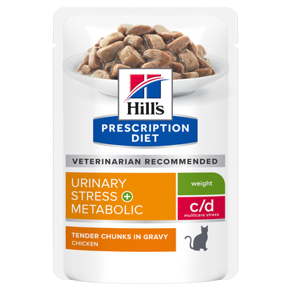 Hill's Prescription Diet c/d Multicare Stress + Metabolic alimento per gatti buste 12pzx85gr