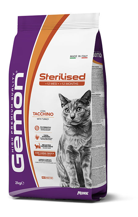 Gemon Cat 7kg Sterilised con Tacchino