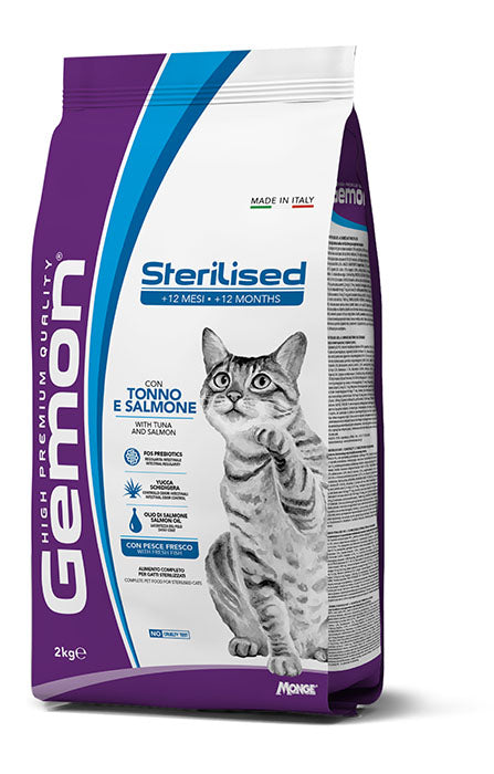 Gemon Cat 7kg Sterilised con Tonno e Salmone