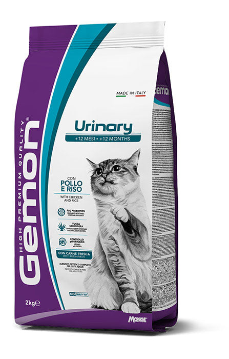 Gemon Cat 7kg Urinary con Pollo e Riso