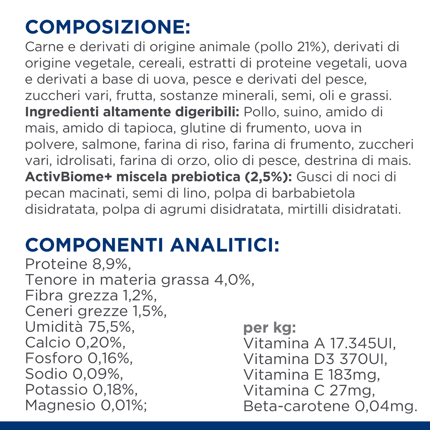 Hill's Prescription Diet Gastrointestinal Biome almento per gatti busta 12pzx85gr