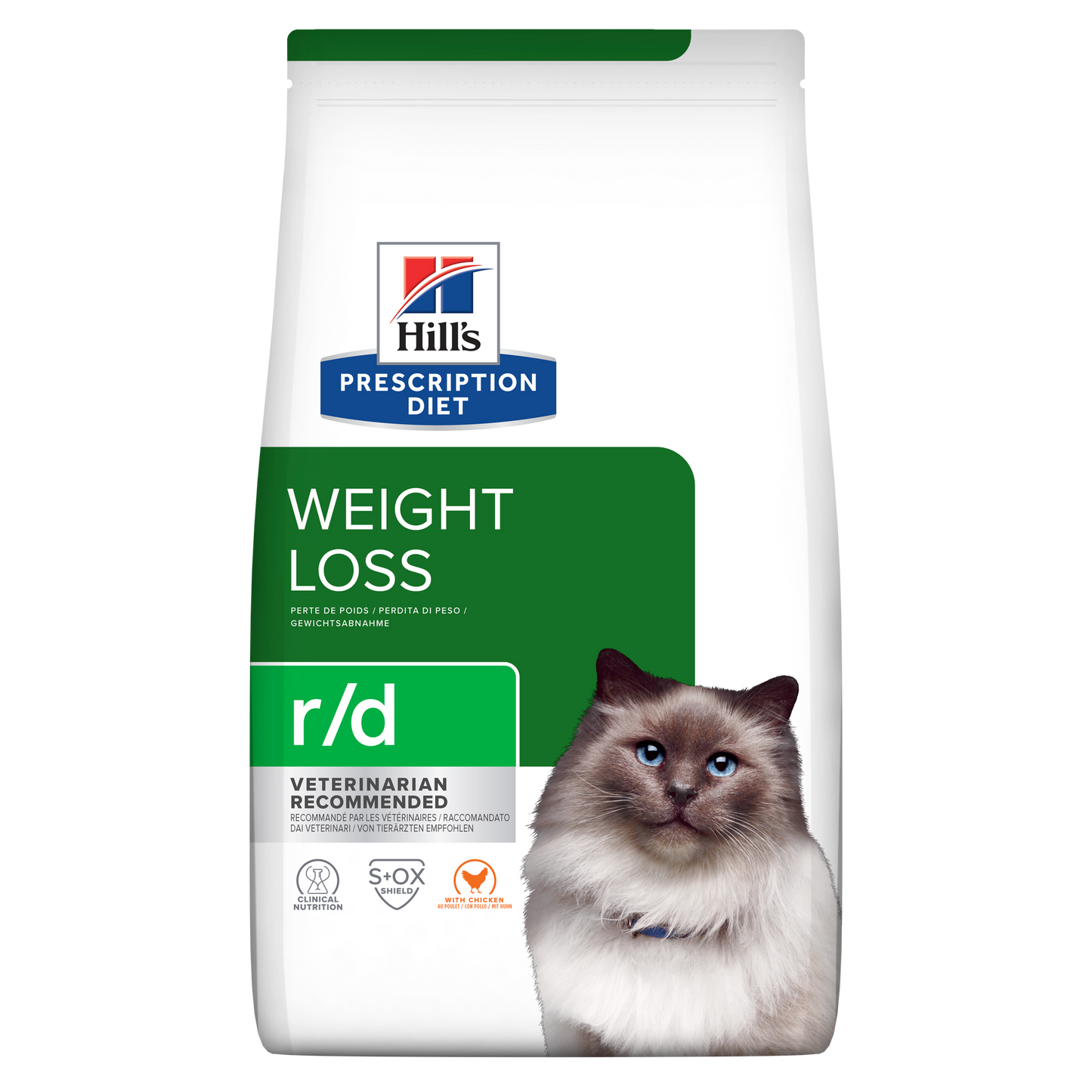 Hill's Prescription Diet r/d alimento per gatti 1,5kg