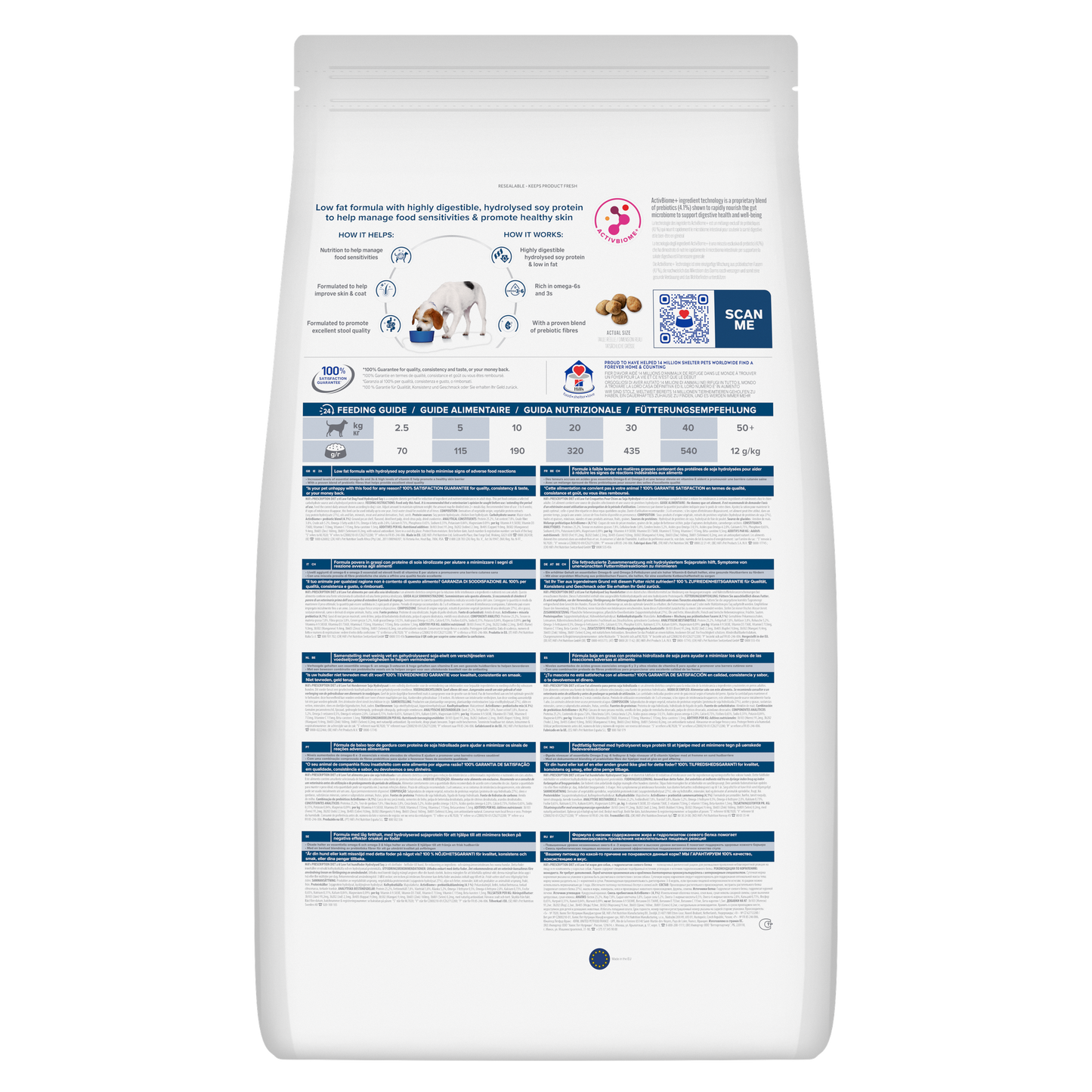 Hill's Prescription Diet Canine Z/D Low Fat alimento per cani