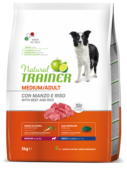 Natural Trainer cane Adult Medium con pollo