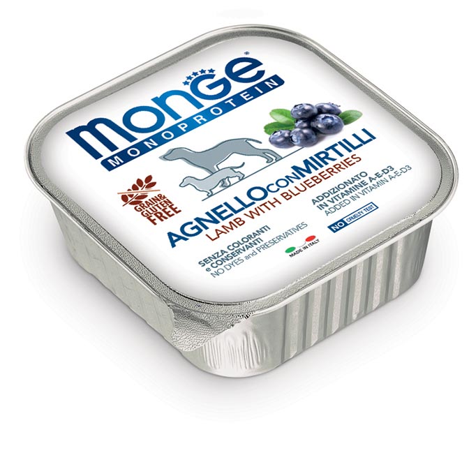 MONGE DOG VSC 150GR Agnello con Mirtilli 150gr