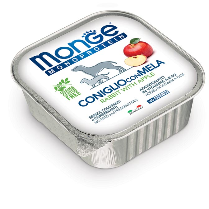 MONGE DOG VSC 150GR Coniglio con Mela