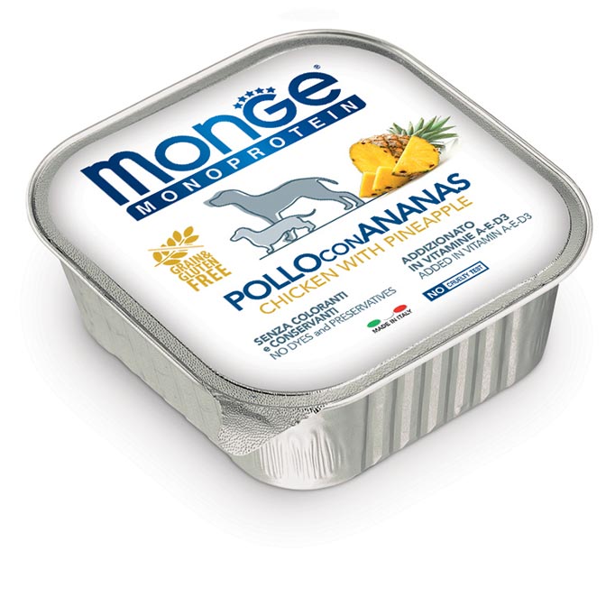 MONGE DOG VSC 150GR Pollo con Ananas