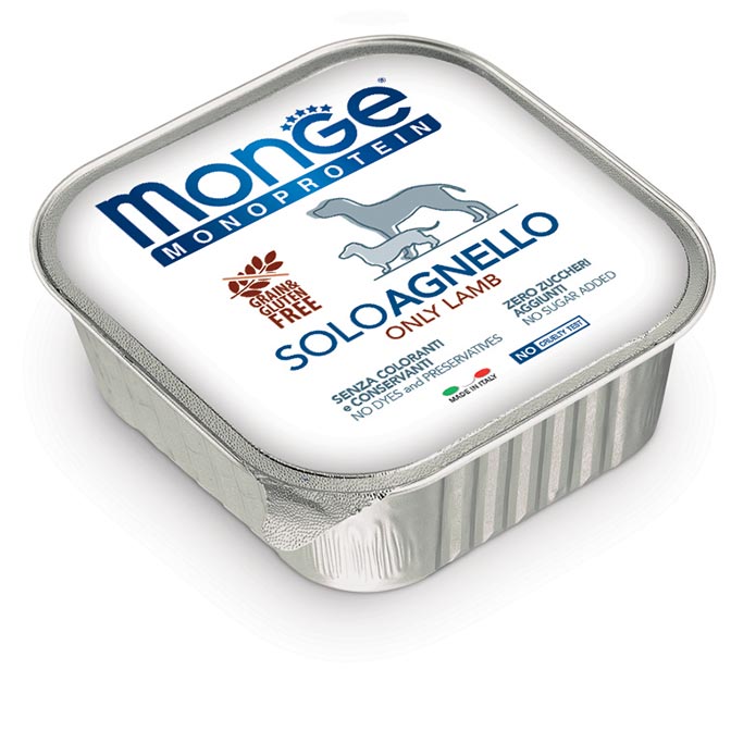 MONGE DOG VSC 150GR Solo Agnello