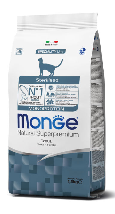 MONGE CAT SUPERPREMIUM Sterilised Monoprotein – Trota