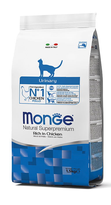 MONGE CAT SUPERPREMIUM Urinary Ricco di Pollo 1,5kg